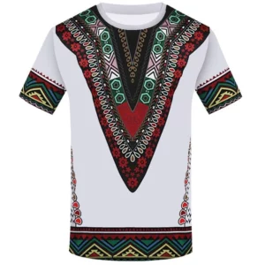 Camiseta masculina estilo africano