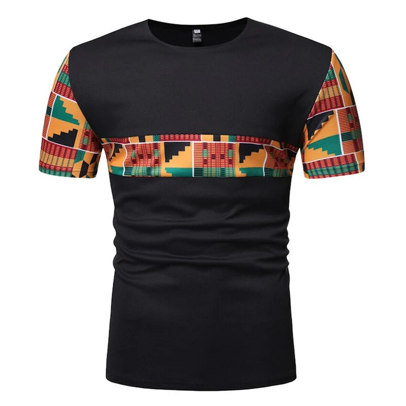 Camiseta com estampa negra africana