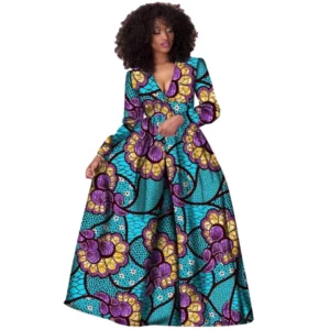 Vestido Maxi em Tanga Africana